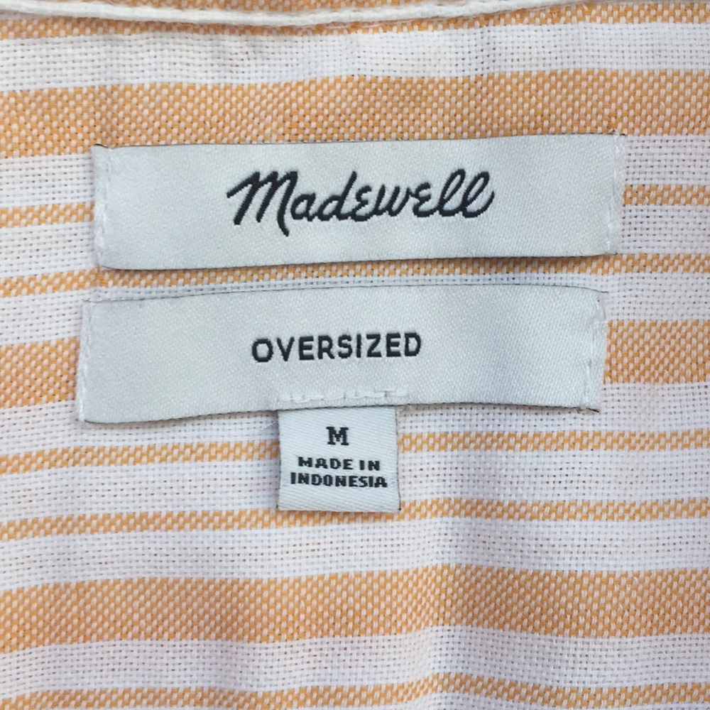 Madewell Oversized Ex-Boyfriend Glenn Stripe Shirt - Picture 4 of 16